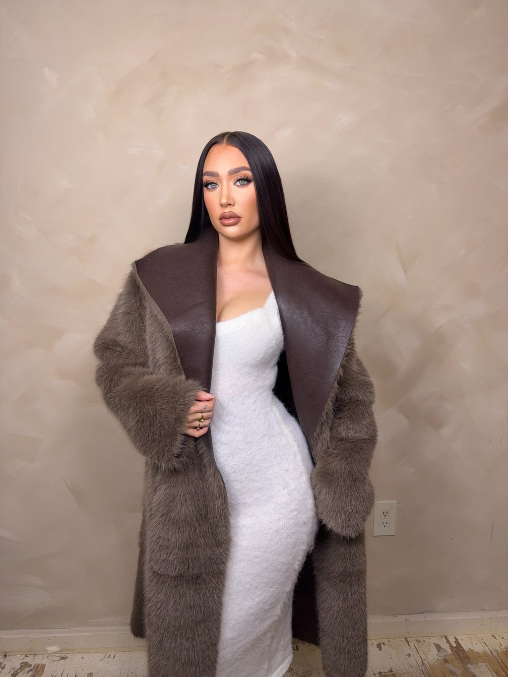 Kova Reversible Faux Fur Jacket