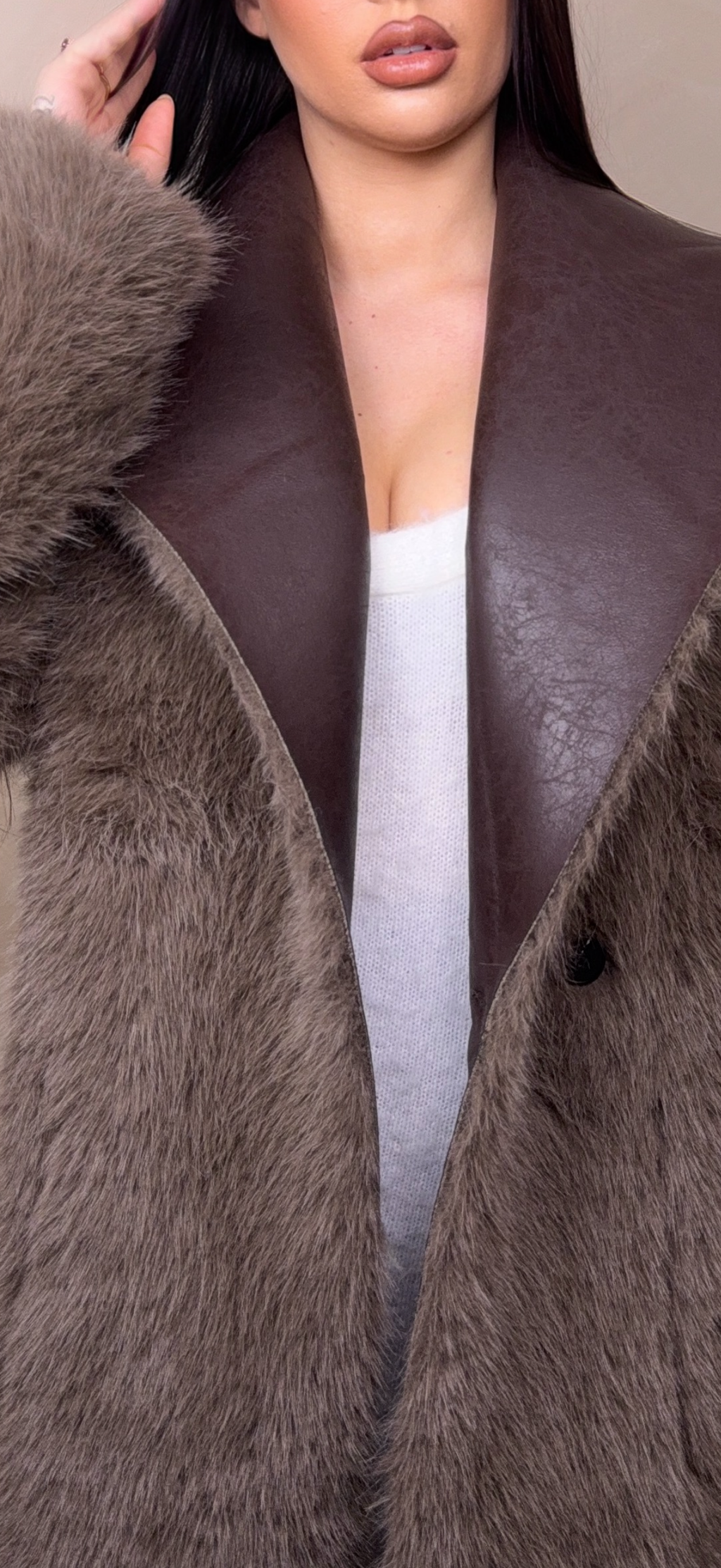 Kova Reversible Faux Fur Jacket