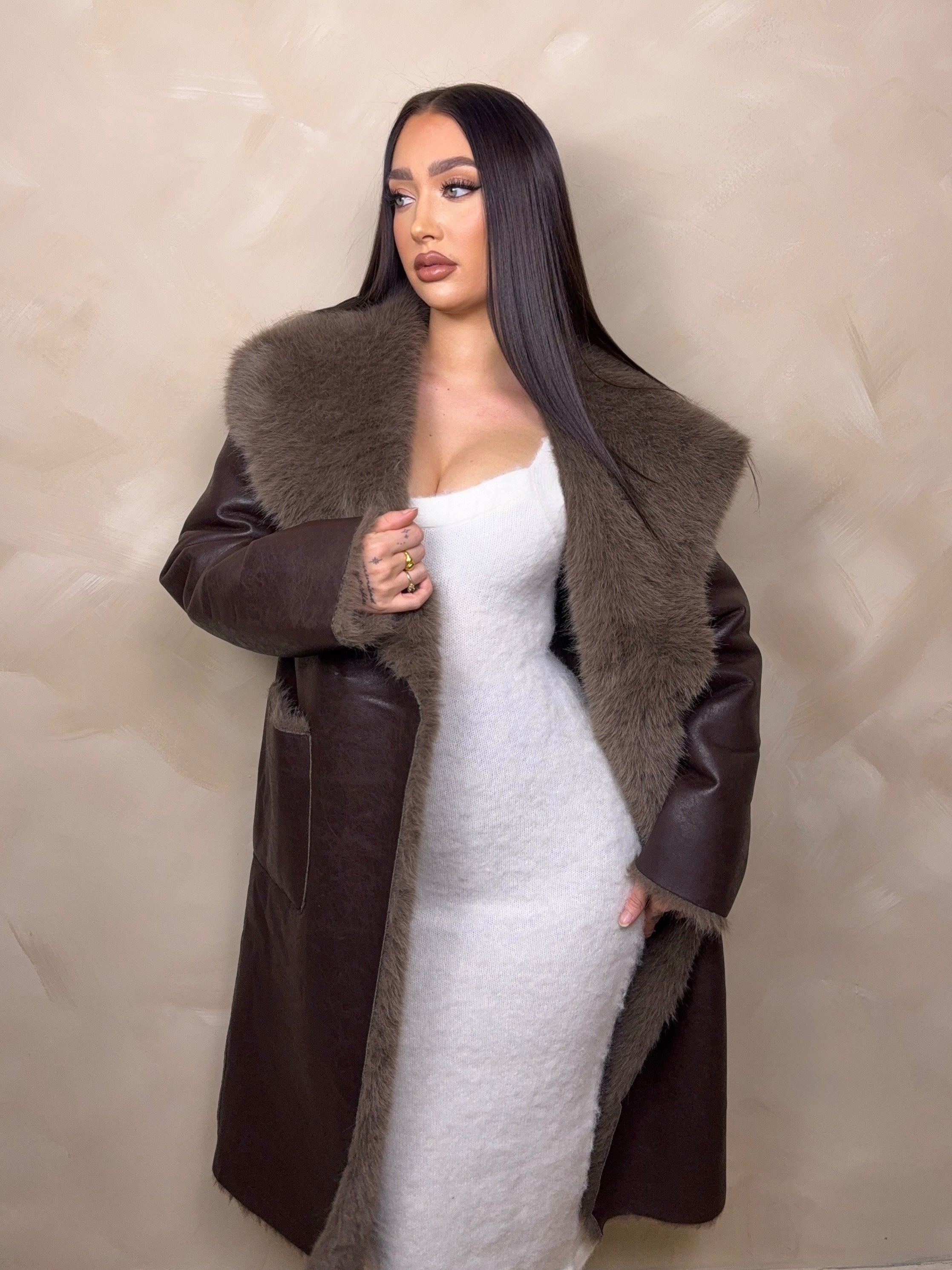 Kova Reversible Faux Fur Jacket